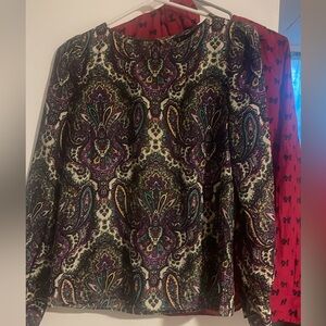 J crew paisley blouse
